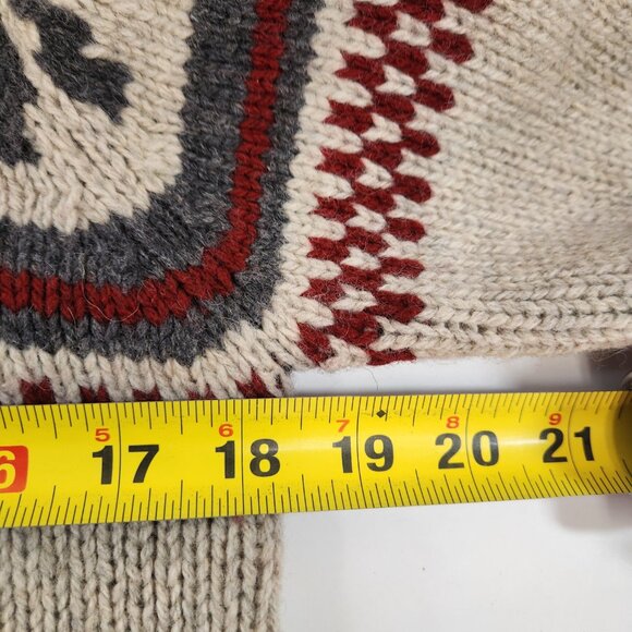 Canada Olympics Knit Sweater Hudsons Bay Mens Small Zip Up - Picture 10 of 11